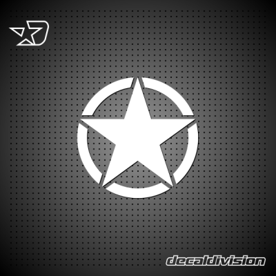 Military Star Sticker